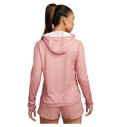 Худі жіноче Nike Dri Fit Swoosh Print Pink FB4952-618