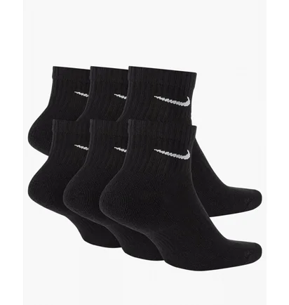 Шкарпетки унісекс Nike U Nk Everyday Cush Ankl Black (6 пар) SX7669-010