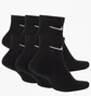 Шкарпетки унісекс Nike U Nk Everyday Cush Ankl Black (6 пар) SX7669-010
