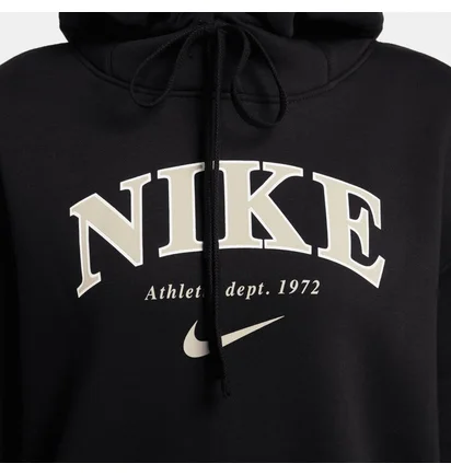 Худи женское Nike Sportswear Oversized Fleece Pullover Hoodie Black FB9958-010
