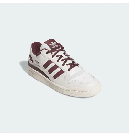 Кроссовки мужские Adidas Forum Low Cl White/Bordo JQ0206