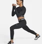 Топ жіночий Nike Pro 365 Dri-Fit Cropped Long-Sleeve Top Black FV5484-010