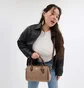 Сумка женская COACH Rowan Satchel Bag In Signature Canvas Brown/Beige CV961