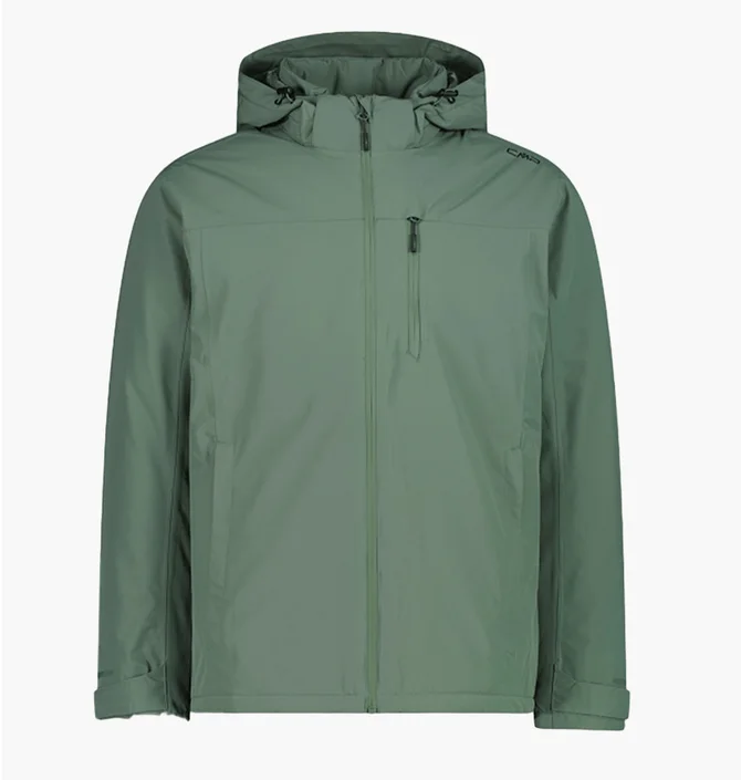Куртка мужская CMP Zip Hood Feel Warm Green 35Z1537-F762