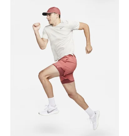 Шорти чоловічі Nike Stride Dri-Fit 7 2-In-1 Running Shorts Pink DM4759-655