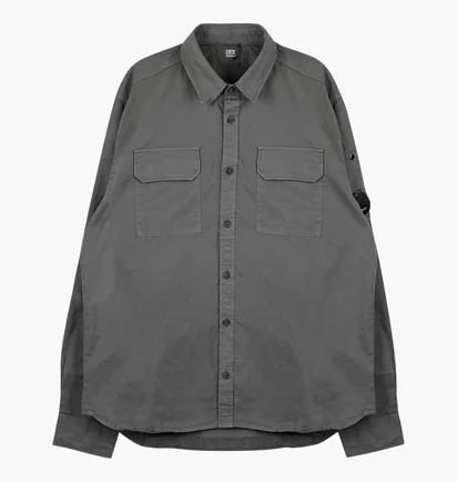 Сорочка чоловіча C.P. Company Organic Gabardine Lens Grey 18CMSH140A-110143G-935