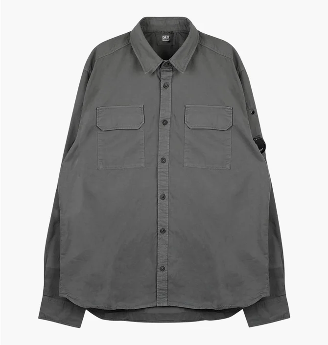 Сорочка чоловіча C.P. Company Organic Gabardine Lens Grey 18CMSH140A-110143G-935