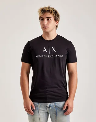 Футболка мужская Armani Exchange Mini Icon Logo Tee Black 8NZTCJZ8H4Z1200