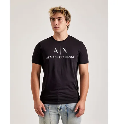 Футболка мужская Armani Exchange Mini Icon Logo Tee Black 8NZTCJZ8H4Z1200