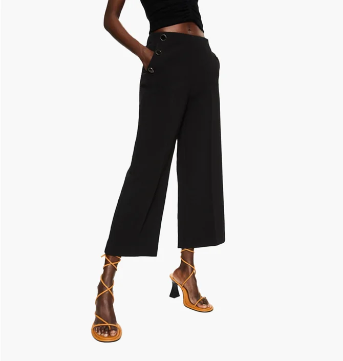Штани жіночі Mango Dorado Cropped Black 37005137
