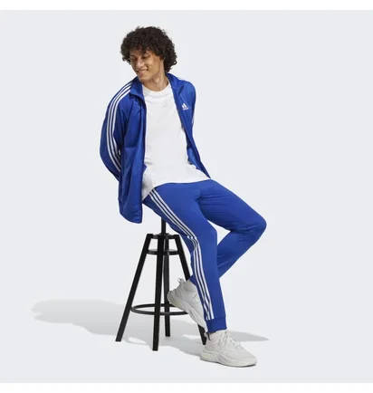 Спортивный костюм мужской Adidas Basic 3-Stripes Tricot Tracksuit Blue IC6761