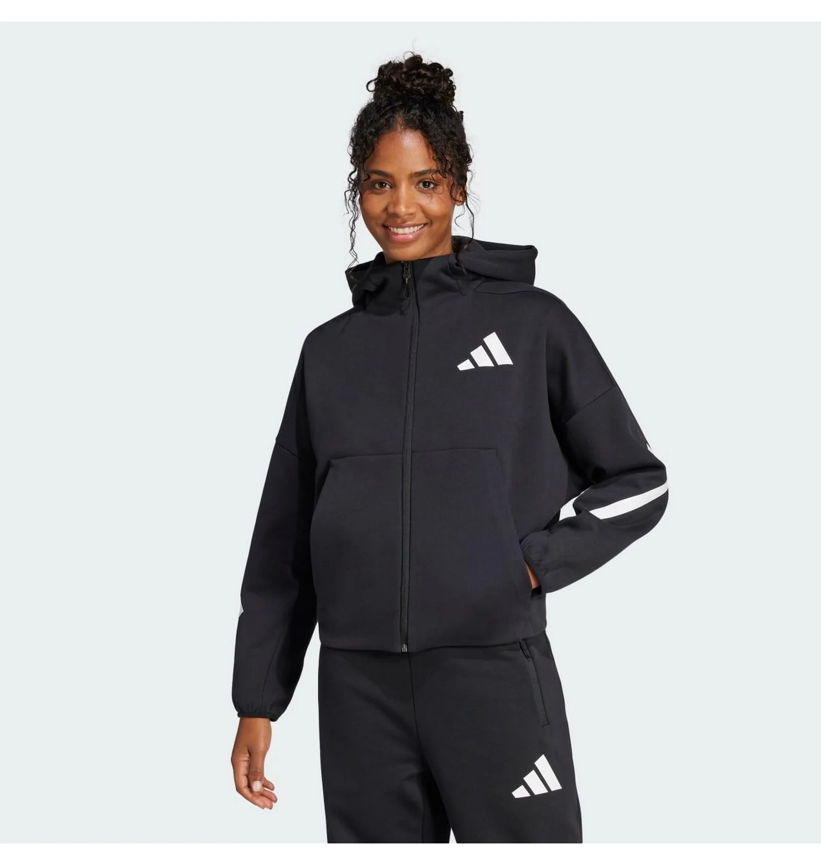 ᐉ Толстовка женская Adidas Z.N.E. Full-Zip Black JC5392 - купить