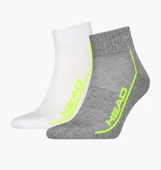 Носки мужские HEAD All Sports Performance Quarter White/Grey (2 пары) 701229022-004