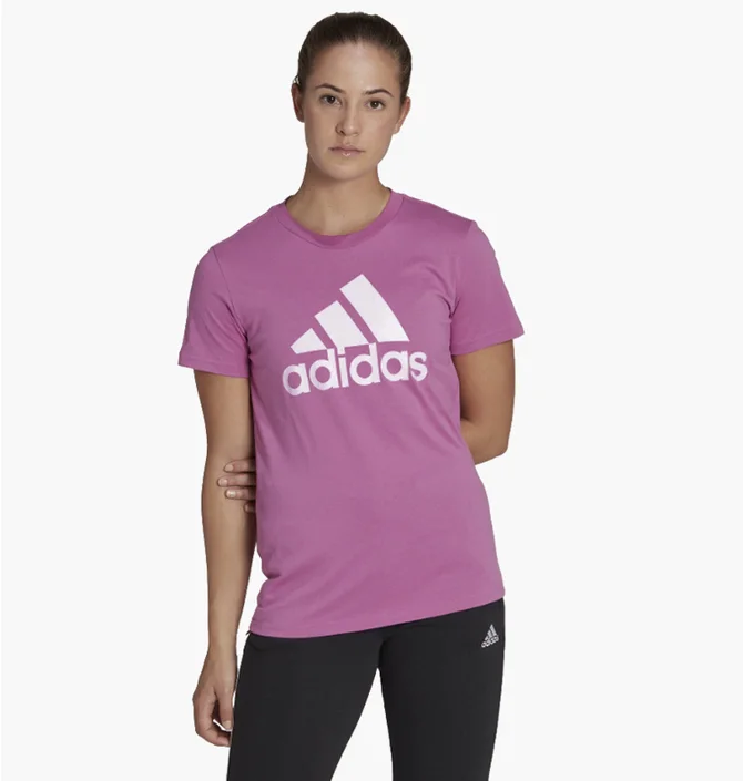 Футболка женская Adidas Loungewear Essentials Logo Tee Pink Hl2034