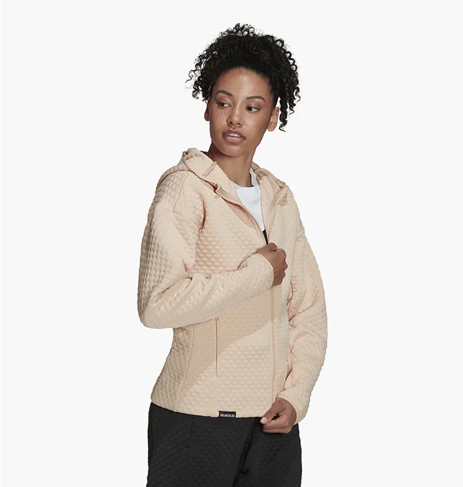 Худі жіноче Adidas Z.N.E. Sportswear Full-Zip Hoodie Beige H42063