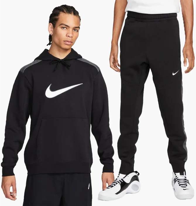 Спортивный костюм мужской Nike Sportswear Fleece Black FN0247-010__FN0246-010