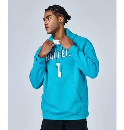 Худи мужское Air Jordan Charlotte Hornets Club Light Blue FB4791-415