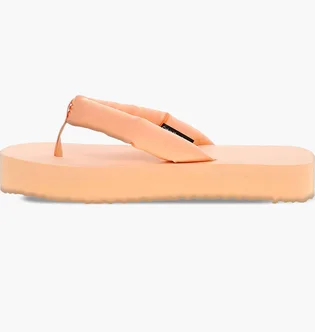 Тапочки женские Calvin Klein Satin Platform Flip Flops Orange YW0YW01400TNB