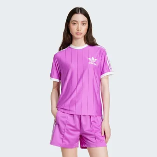 Футболка женская Adidas Adicolor 3-Stripes Pinstripe T-Shirt Pink IY7225