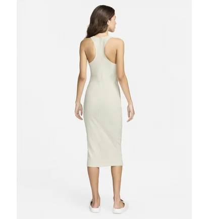 Плаття жіноче Nike Sportswear Chill Knit Slim Sleeveless Ribbed Midi Dress Beige FN3679-104