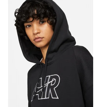 Худи унисекс Nike Air Fleece Hoodie Black Dm6059-010