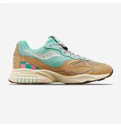 Кросівки чоловічі Saucony 3D Grid Hurricane Brown/Turquoise S70746-1