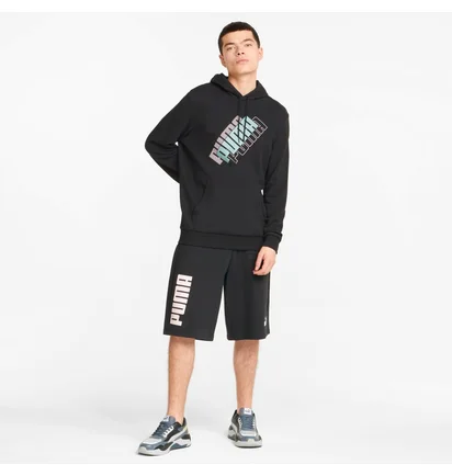Худи мужское Puma Power Logo Hoodie Black 847378-51