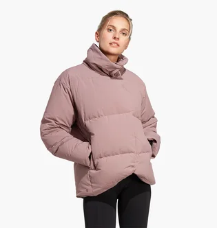 Куртка жіноча Adidas Big Baffle Down Jacket Brown Hn9936