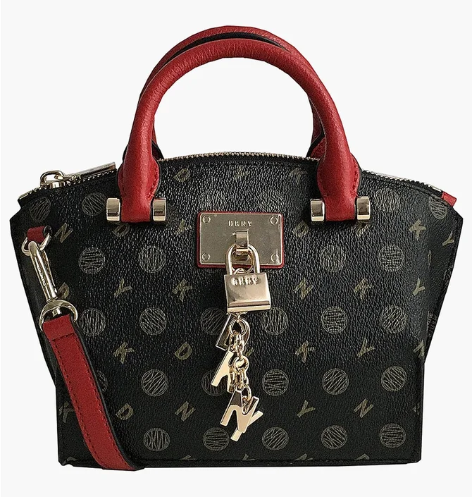 Сумка жіноча Dkny Elissa Mini Heritage Logo Satchel Black R93DJC28