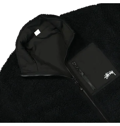 Кофта унисекс Stussy Sherpa Black 118529-0001