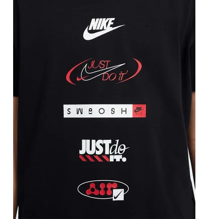 Футболка детская Nike Tee Logos Black HM5662-010