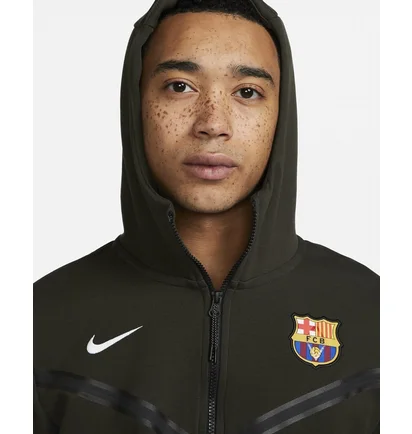 Вітровка чоловіча Nike Fc Barcelona Tech Fleece Windrunner Olive DV5554-355