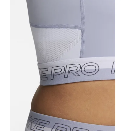 Топ жіночий Nike Pro Dri-Fit Crop Tank Light Blue DX0061-519