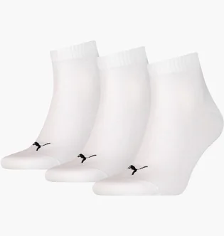 Носки унисекс Puma Quarter Plain White (3 пары) 906978-33