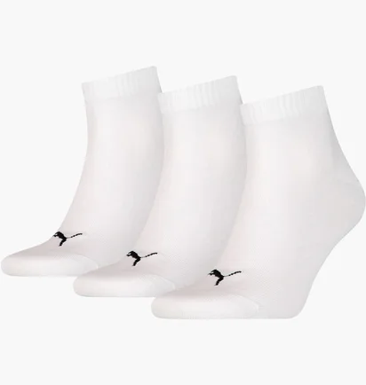 Шкарпетки унісекс Puma Quarter Plain White (3 пари) 906978-33