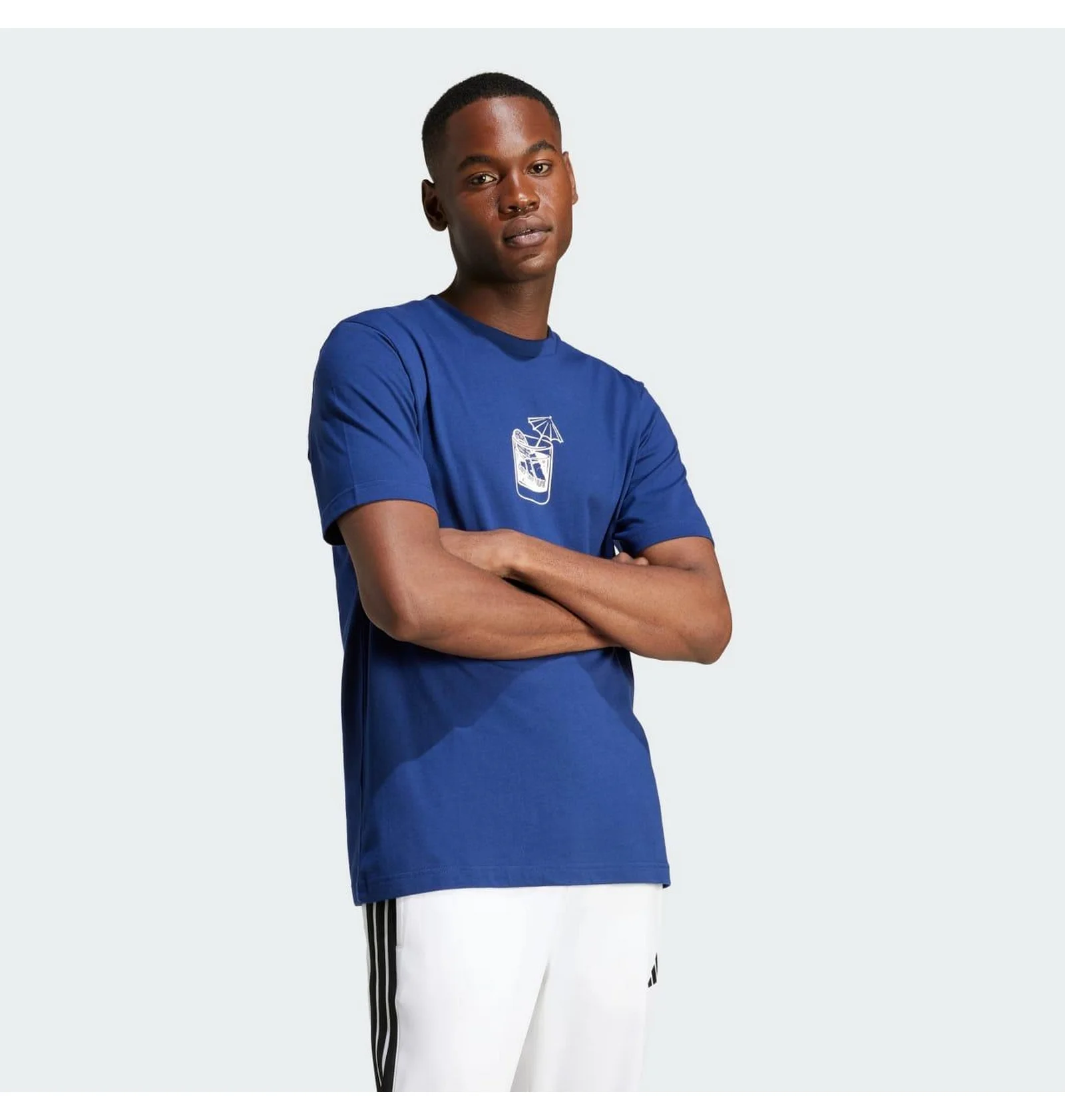 ᐉ Футболка унисекс Adidas Lounge Drink Graphic Blue JJ4014