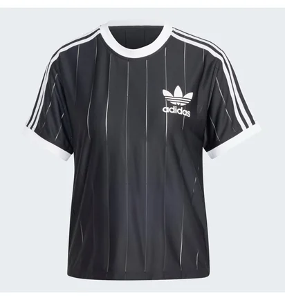 Футболка жіноча Adidas Adicolor 3-Stripes Pinstripe T-Shirt Black IX5505