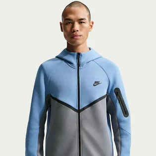 Толстовка мужская Nike Tech Fleece Fz Wr Blue/Grey HV0949-486