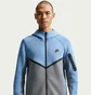 Толстовка чоловіча Nike Tech Fleece Fz Wr Blue/Grey HV0949-486