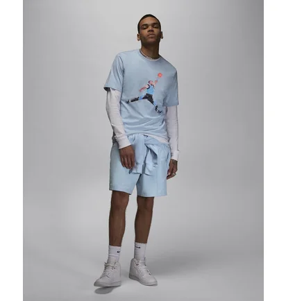 Футболка чоловіча Air Jordan Brand T-Shirt Light Blue FN5980-436
