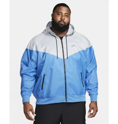 Куртка мужская Nike Sportswear Windrunner Hooded Jacket Light Blue/White DA0001-402