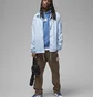 Рубашка мужская Air Jordan Essentials Jacquard Print Coaches Jacket Light Blue Dv7616-411