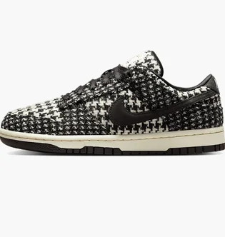Кросівки жіночі Nike Dunk Low Х Harris Tweed Black/White HQ5036-901