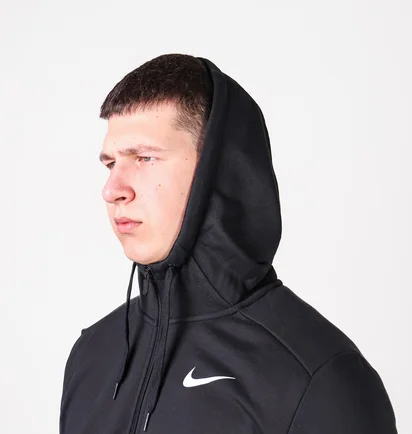 Толстовка мужская Nike Dri-Fit MenS Full-Zip Training Hoodie Black CJ4317-010