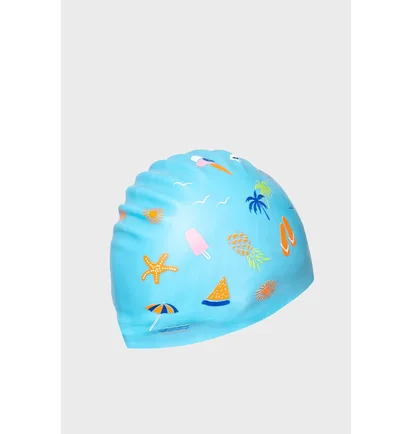 Шапочка для плавания Arena Poolish Moulded Light Blue/Multi 1E774-233