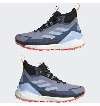 Кроссовки мужские Adidas Terrex Free Hiker 2 Gore-Tex Hiking Shoes Blue Hq8385