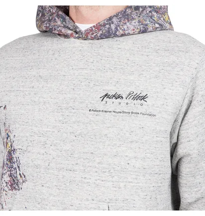 Худи мужское Medicom Adam Et Rope X Jackson Pollock Studio Grey GMM-HOODIE-DARK-GREY