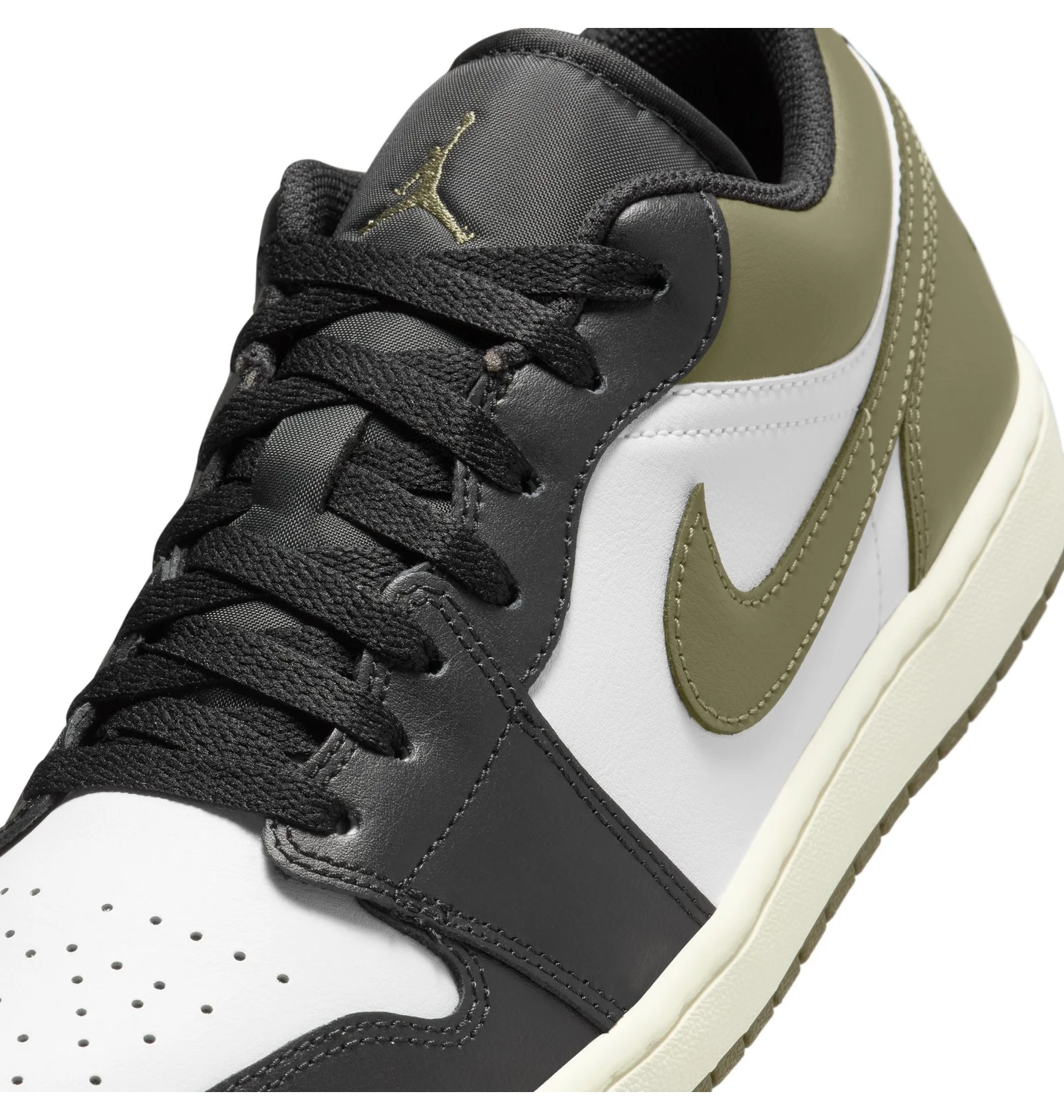 ᐉ Кросівки чоловічі Air Jordan 1 Low White/Olive 553558-092