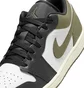 Кроссовки мужские Air Jordan 1 Low White/Olive 553558-092