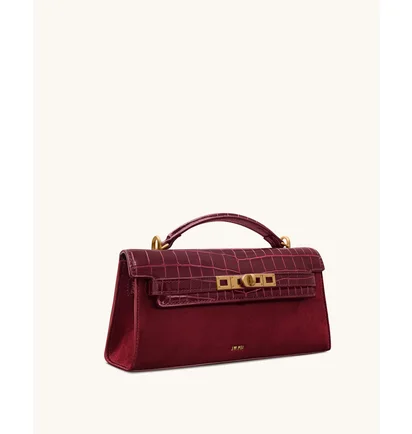 Сумка жіноча JW PEI Noor Faux Suede Top Handle Bag Bordo BB2025BG121869JWP